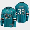 men sharks logan couture home premier breakaway player teal jersey