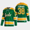 men sharks mario ferraro 2022 23 authentic reverse retro 2.0 green jersey