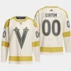 men vgk custom primegreen 2024 nhl winter classic authentic player cream jersey