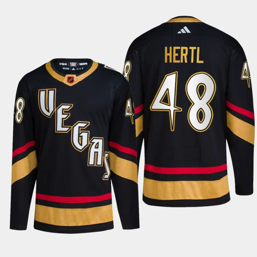 men vgk tomas hertl authentic primegreen reverse retro 2.0 black jersey