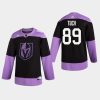 mens alex tuch golden knights black hockey fights cancer practice jersey