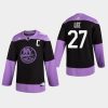 mens anders lee islanders black hockey fights cancer practice jersey