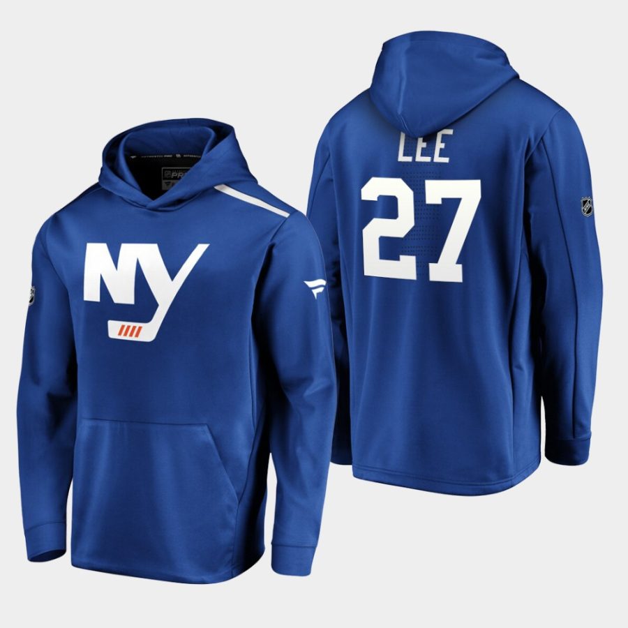 mens anders lee islanders royal 2019 20 alternate logo rinkside pullover hoodie