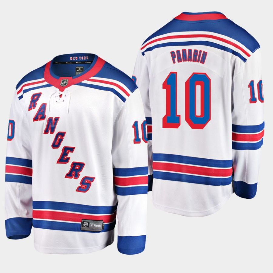 mens artemi panarin rangers white away breakaway player jersey