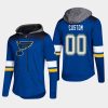 mens blues custom blue 2018 pullover platinum jersey