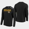 mens boston bruins authentic pro black clutch long sleeve t shirt