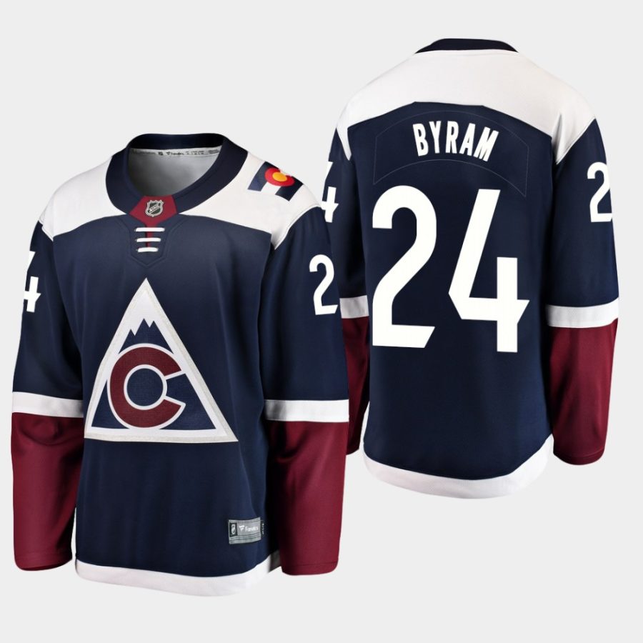 mens bowen byram avalanche blue 2019 2020 alternate breakaway player jersey