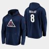 mens cale makar avalanche navy 2019 20 alternate logo rinkside pullover hoodie