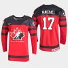 mens canada team connor mcmichael 2020 iihf world junior championship red player jersey