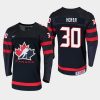 mens canada team joel hofer 2020 iihf world junior championship black player jersey