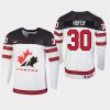 mens canada team joel hofer 2020 iihf world junior championship white player jersey