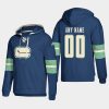 mens canucks custom blue 2018 pullover lace up jersey