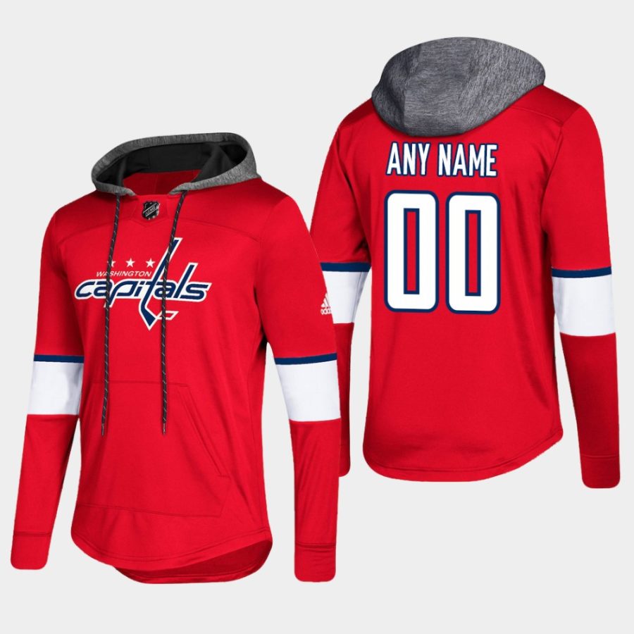 mens capitals custom red 2018 pullover platinum jersey