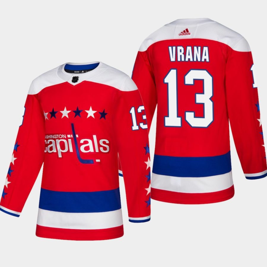 mens capitals jakub vrana 2018 19 alternate authentic third jerseyred