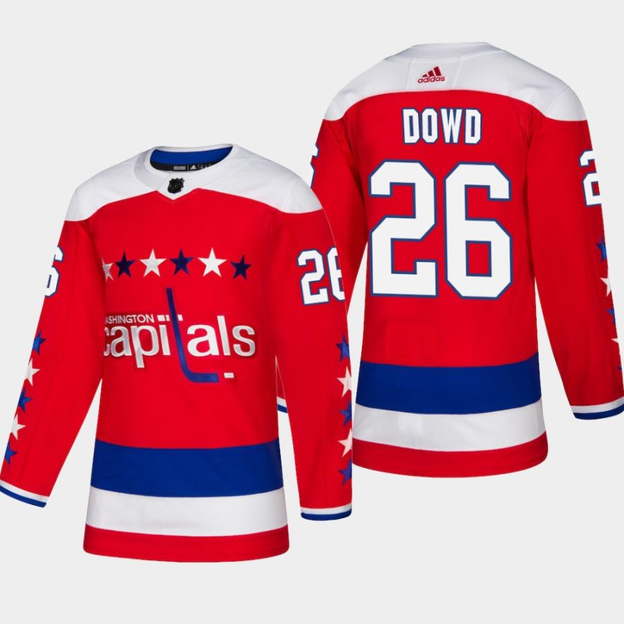 mens capitals nic dowd 2018 19 alternate authentic third jerseyred