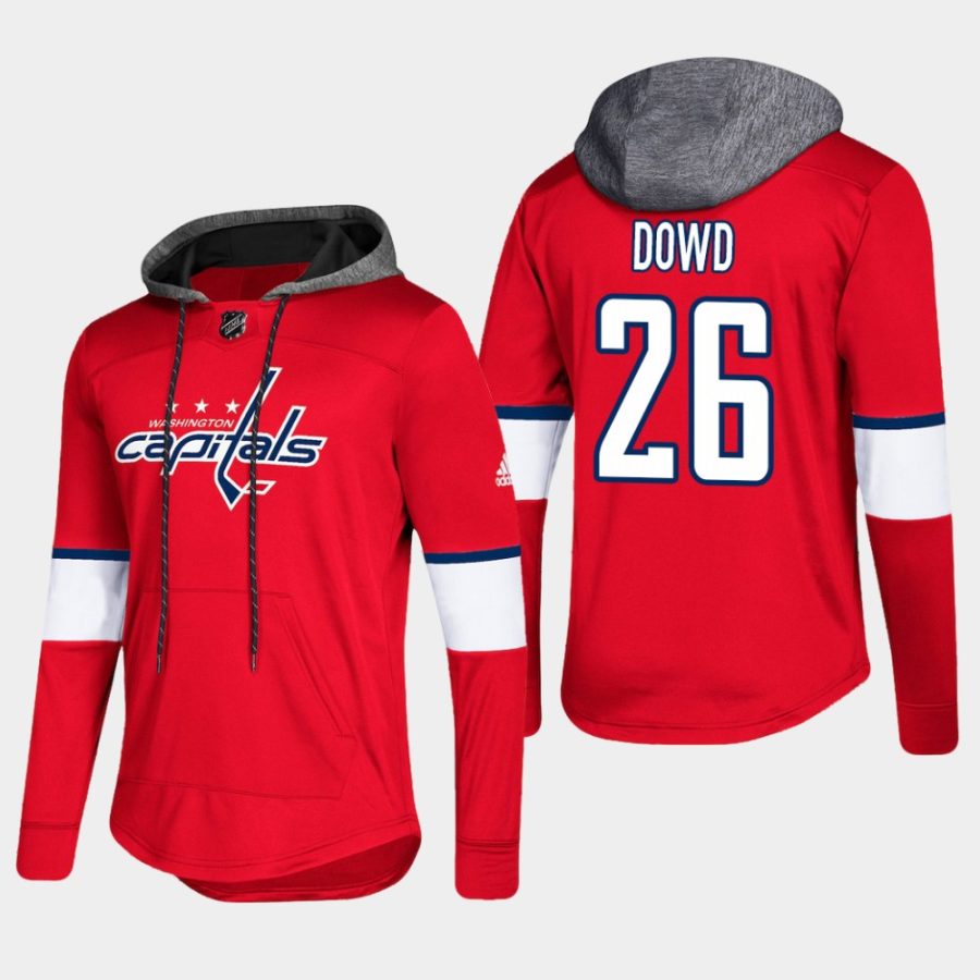 mens capitals nic dowd red 2018 pullover platinum jersey