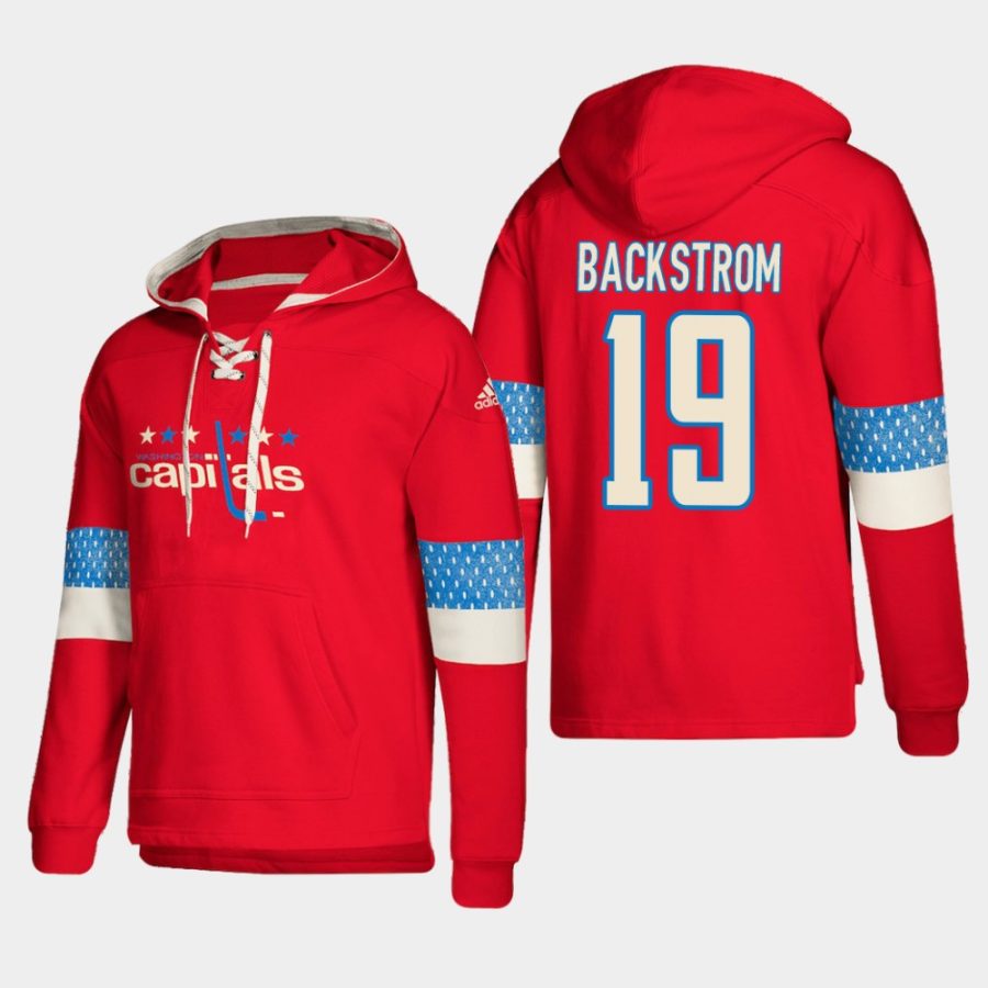 mens capitals nicklas backstrom red 2018 pullover lace up jersey