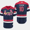 mens cardinals brayden schenn 2019 st. louis blues crossover flex base jersey navy