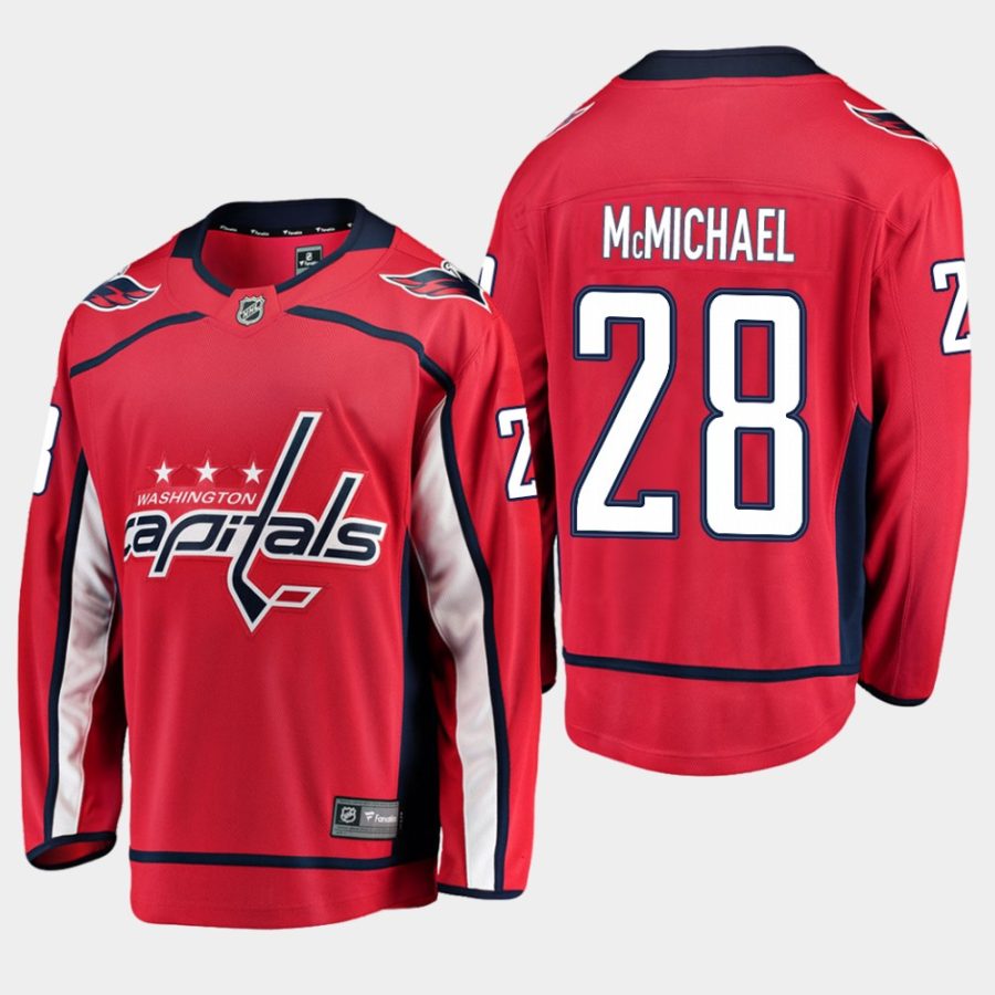 mens connor mcmichael capitals red 2019 2020 home breakaway player jersey