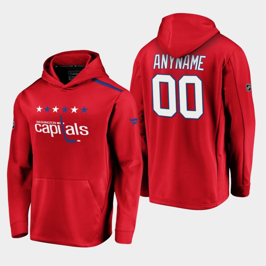 mens custom capitals red 2019 20 alternate logo rinkside pullover hoodie