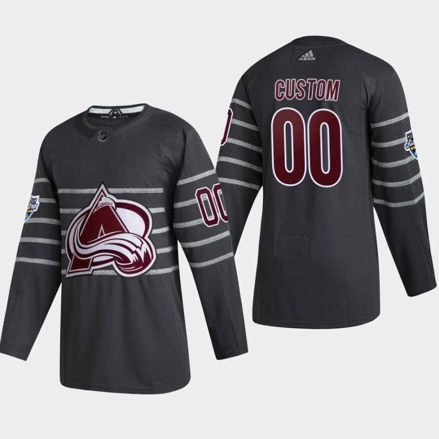 mens custom colorado avalanche gray 2020 nhl all star game authentic jersey