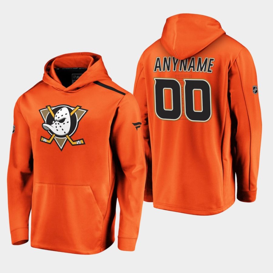 mens custom ducks orange 2019 20 alternate logo rinkside pullover hoodie