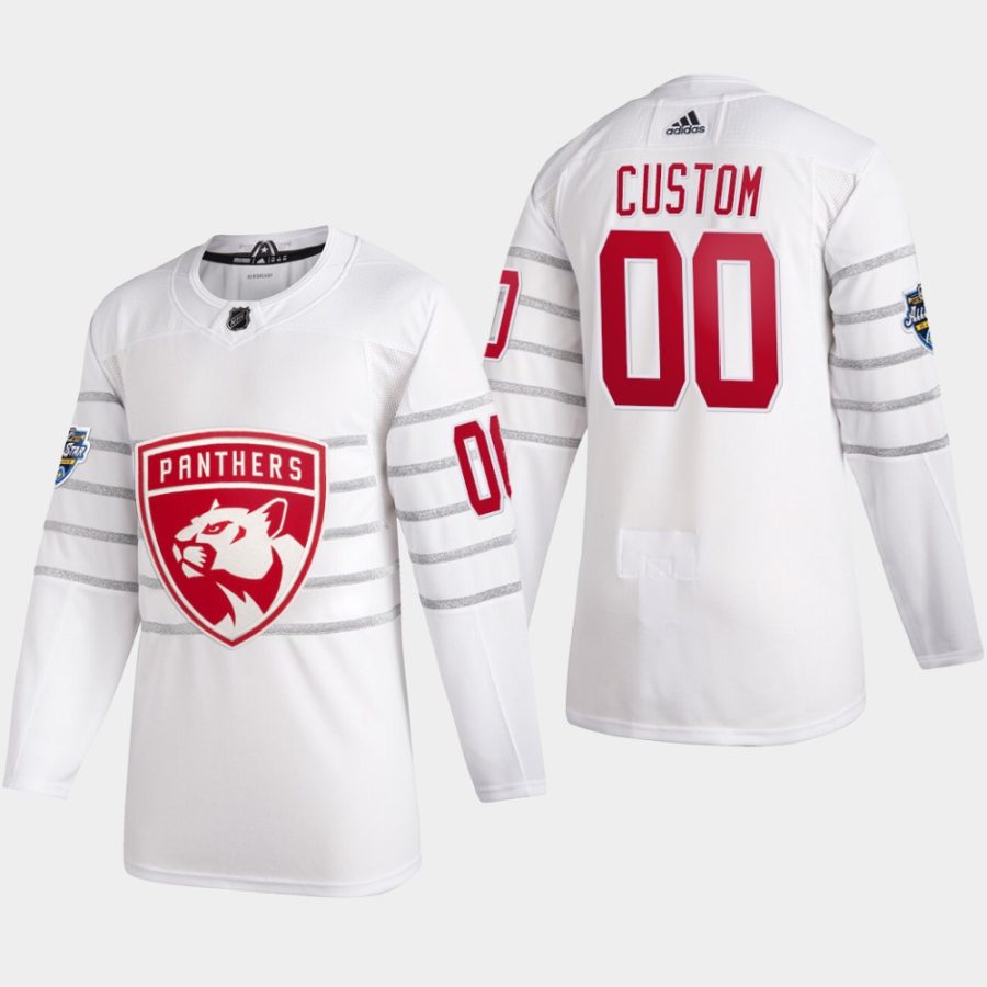 mens custom florida panthers white 2020 nhl all star game authentic jersey