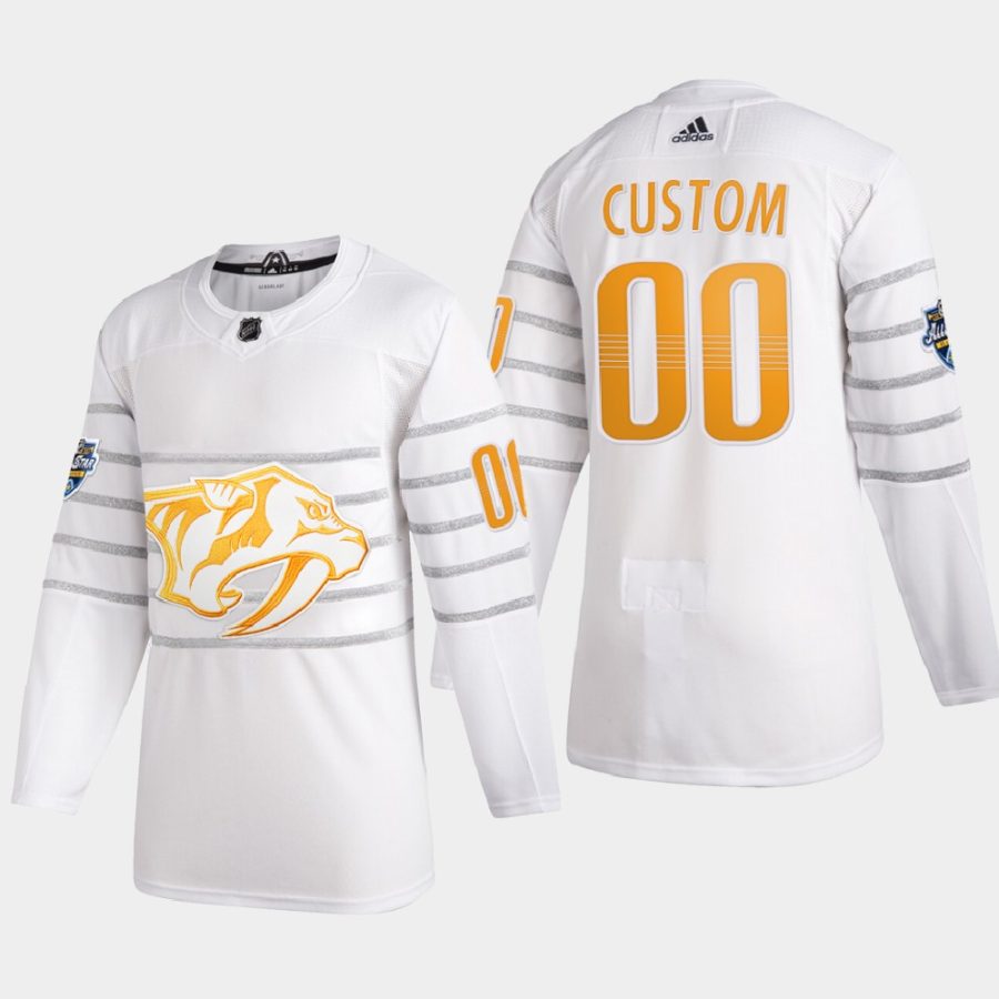 mens custom nashville predators white 2020 nhl all star game authentic jersey