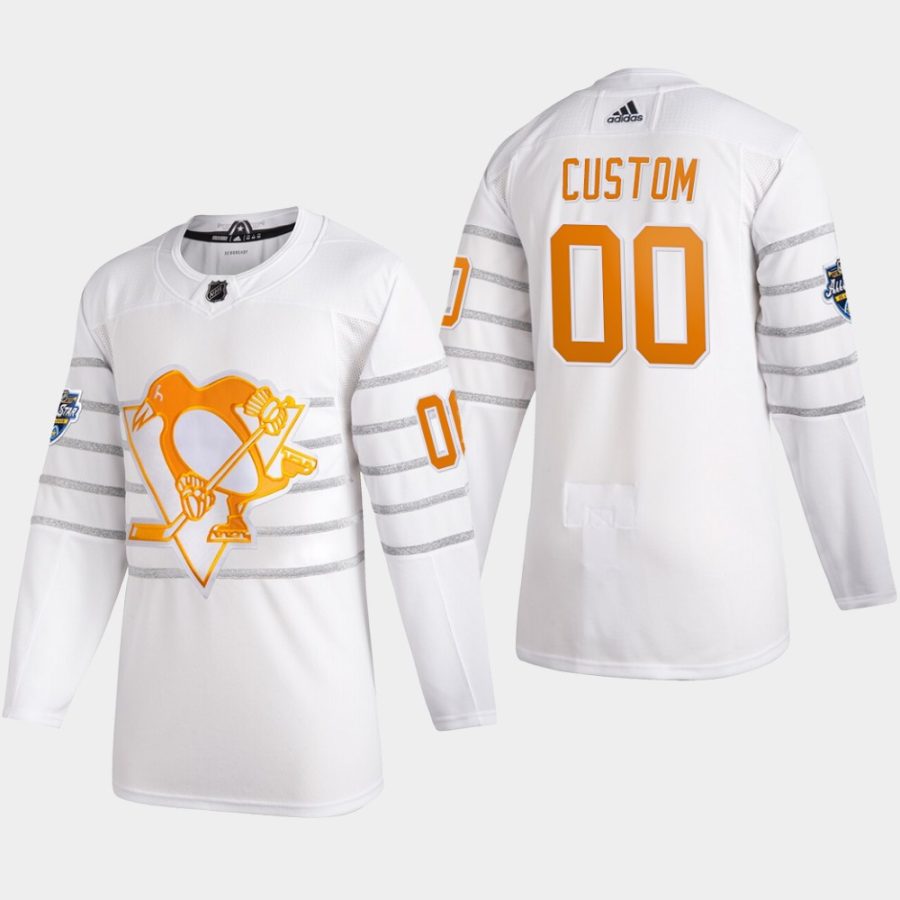 mens custom pittsburgh penguins white 2020 nhl all star game authentic jersey