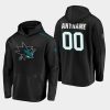 mens custom sharks black 2019 20 alternate logo rinkside pullover hoodie