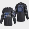 mens custom st. louis blues gray 2020 nhl all star game authentic jersey