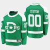 mens custom stars green 2020 winter classic breakaway player jersey