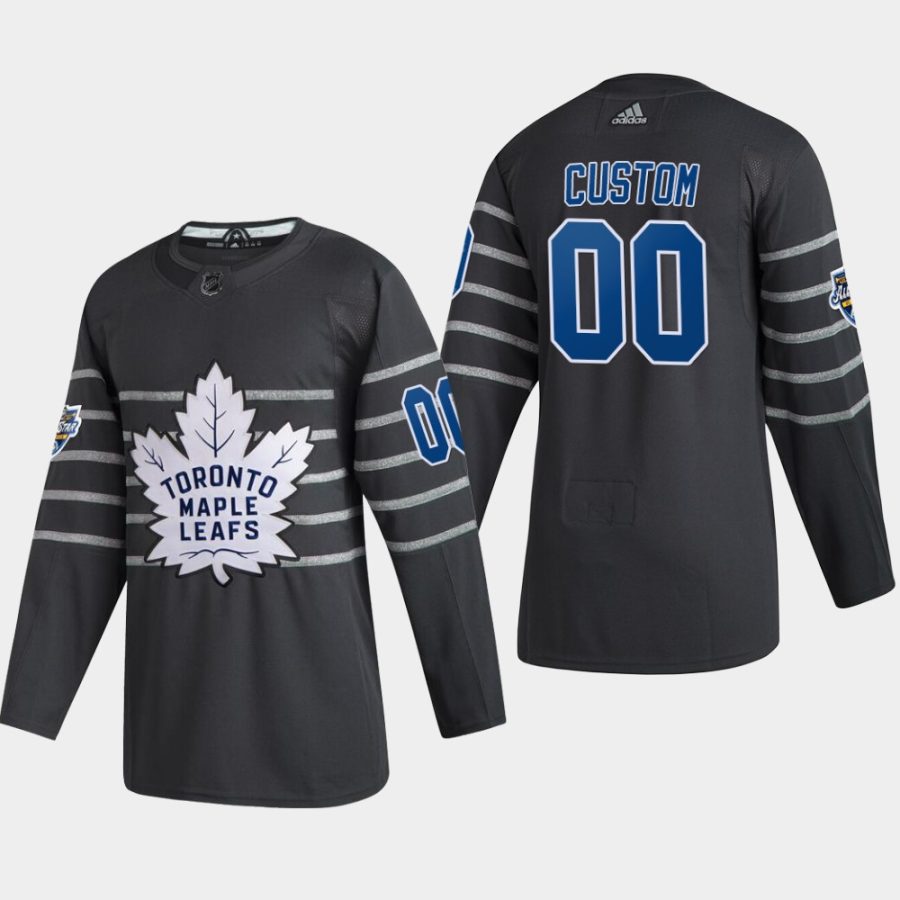 mens custom toronto maple leafs gray 2020 nhl all star game authentic jersey