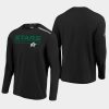 mens dallas stars authentic pro black clutch long sleeve t shirt