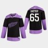 mens danny dekeyser red wings black hockey fights cancer practice jersey