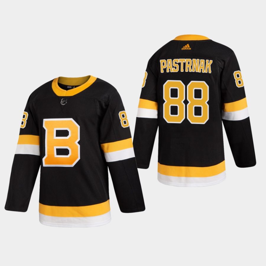 mens david pastrnak bruins black alternate authentic pro jersey