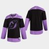 mens devils black hockey fights cancer practice jersey