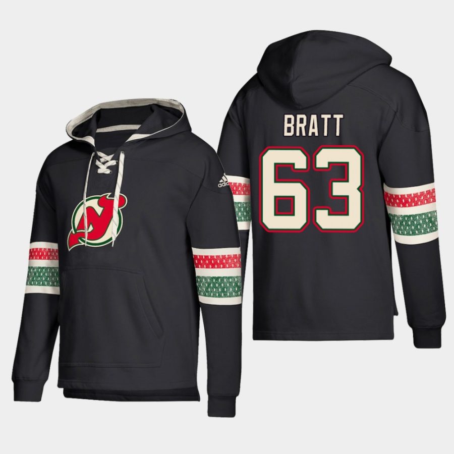 mens devils jesper bratt black 2018 pullover lace up jersey