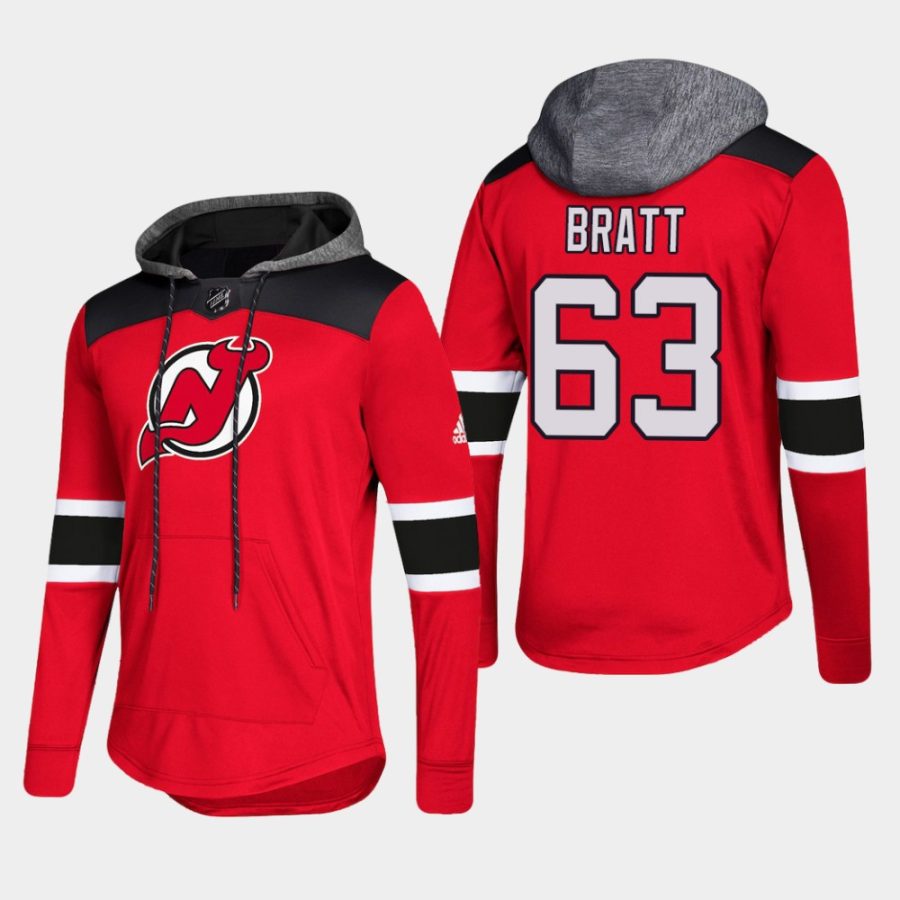 mens devils jesper bratt red 2018 pullover platinum jersey