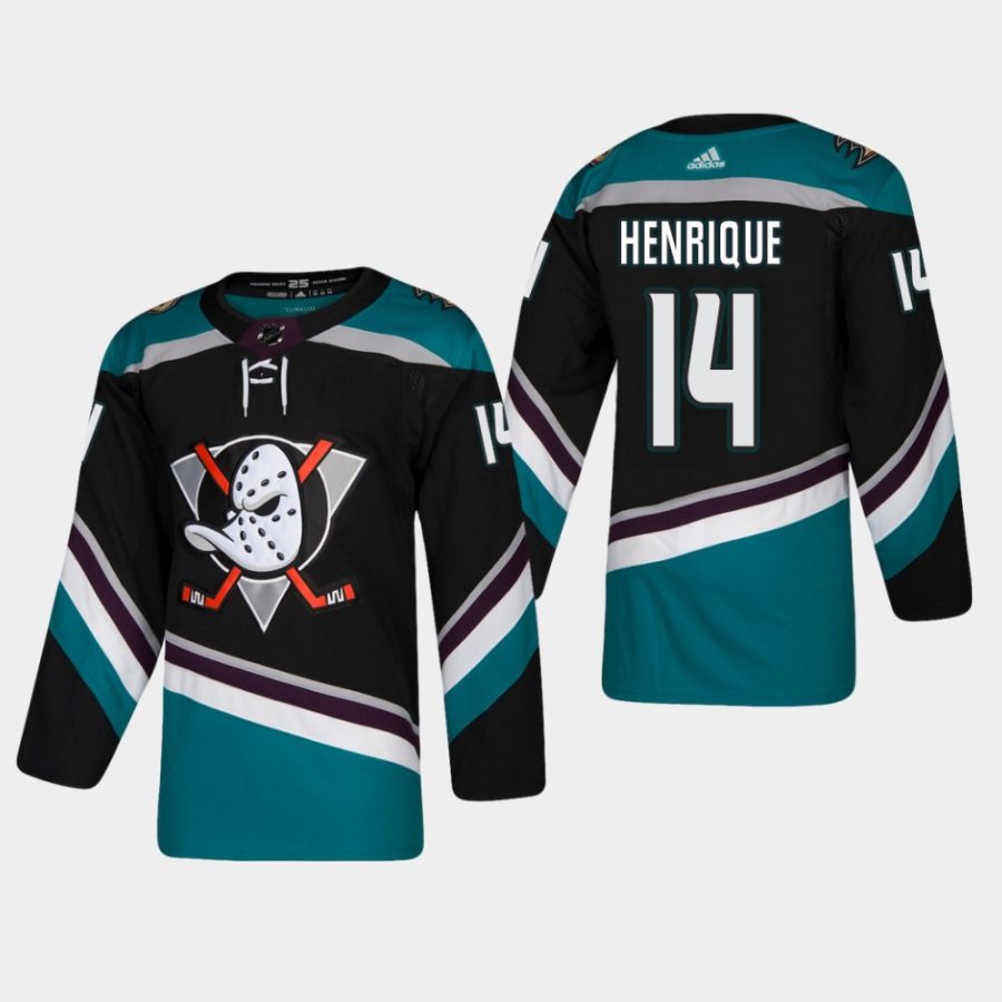 mens ducks adam henrique 2018 19 alternate 25th anniversary adidas authentic jerseyblack