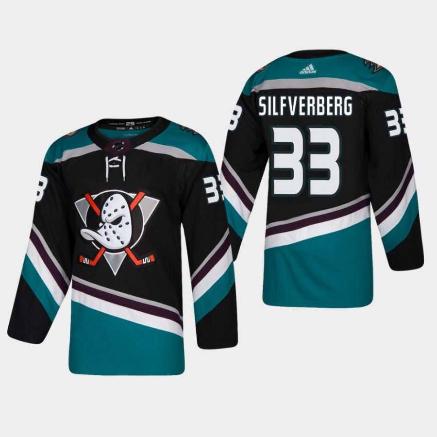 mens ducks jakob silfverberg 2018 19 alternate 25th anniversary adidas authentic jerseyblack