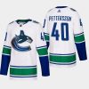 mens elias pettersson canucks white away authentic jersey