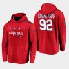 mens evgeny kuznetsov capitals red 2019 20 alternate logo rinkside pullover hoodie