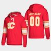 mens flames custom red 2018 pullover lace up jersey