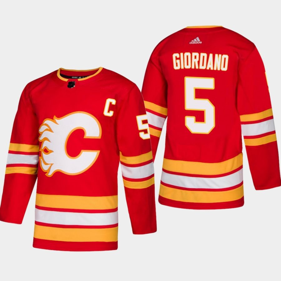 mens flames mark giordano 2018 19 alternate adidas authentic player jerseyred