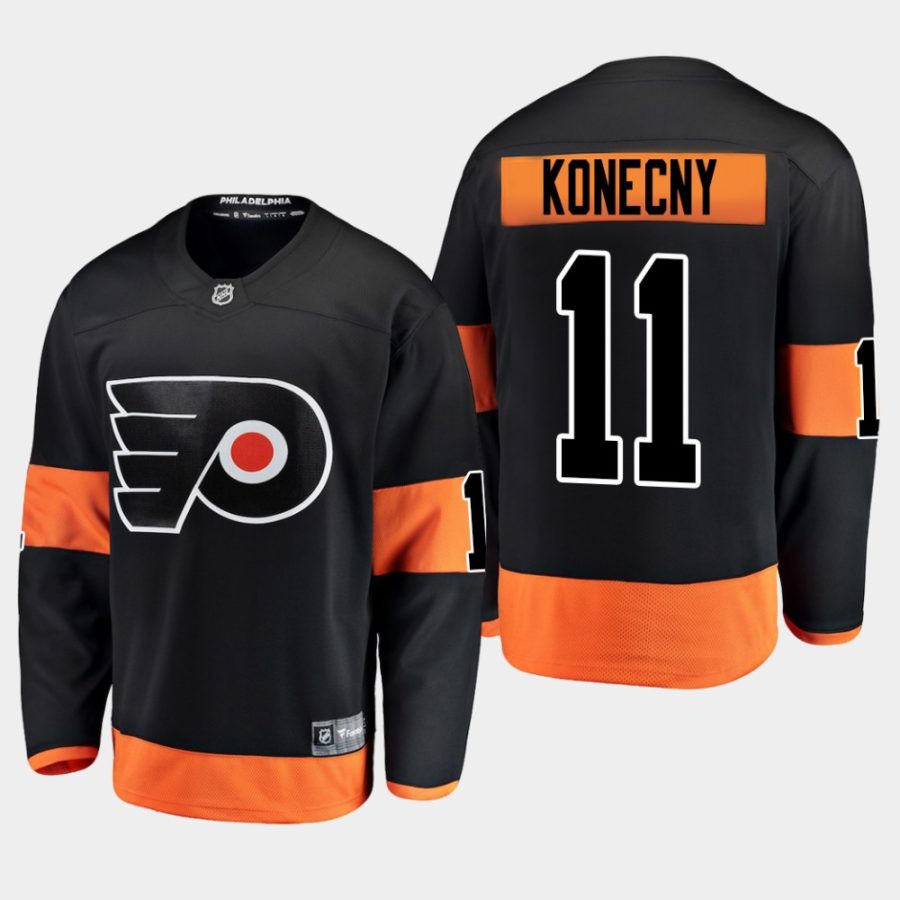 mens flyers travis konecny 2019 alternate breakaway player jerseyblack