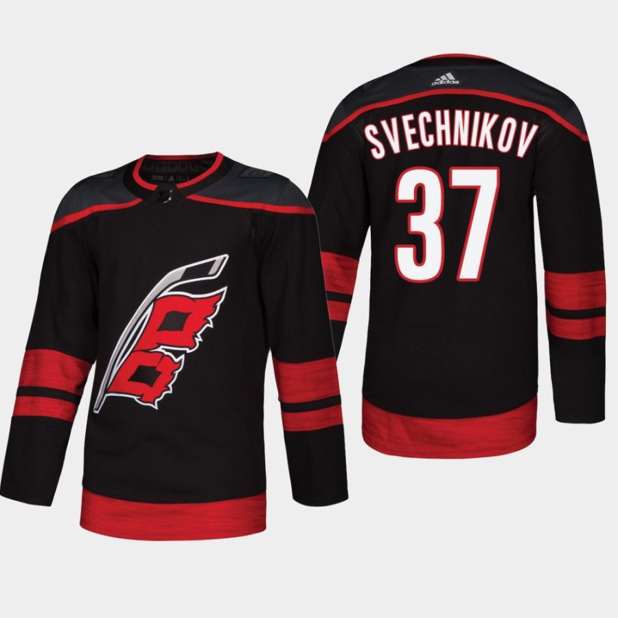 mens hurricanes andrei svechnikov 2018 alternate authentic player jerseyblack