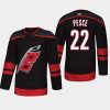 mens hurricanes brett pesce 2018 alternate authentic player jerseyblack