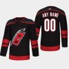 mens hurricanes custom 2018 alternate authentic player jerseyblack