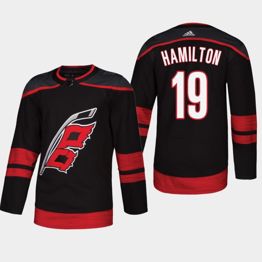 mens hurricanes dougie hamilton 2018 alternate authentic player jerseyblack